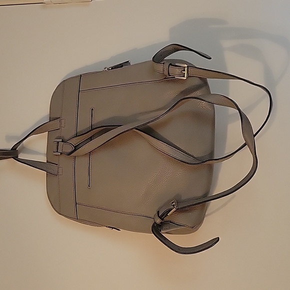Michael Kors gray leathet backpack purse - Picture 2 of 4